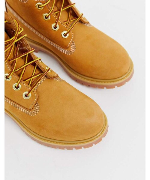Timberland(ティンバーランド)の「Timberland 6 Premium Wheat leather ankle boots(ブーツ・レディース・Beige・6/7/8/9/5)」の2枚目の写真
