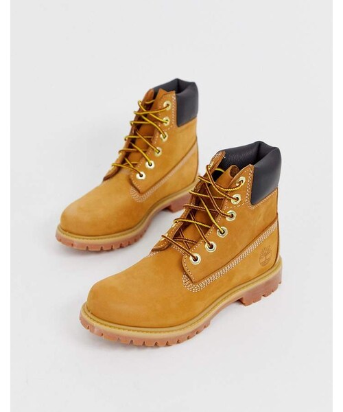 Timberland(ティンバーランド)の「Timberland 6 Premium Wheat leather ankle boots(ブーツ・レディース・Beige・6/7/8/9/5)」の4枚目の写真