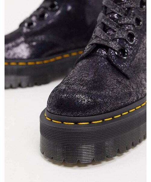 Dr. Martens（ドクターマーチン）の「Dr Martens Molly boots in black crackled leather（ブーツ・レディース・Black・5/6/7/8/9/10/11）」の3枚目の写真