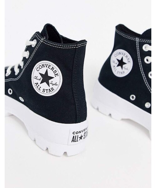 CONVERSE（コンバース）の「Converse Black Chuck Taylor Hi Chunky Sole Sneakers（スニーカー・レディース・Black・5/7/7.5/8/8.5/9）」の3枚目の写真
