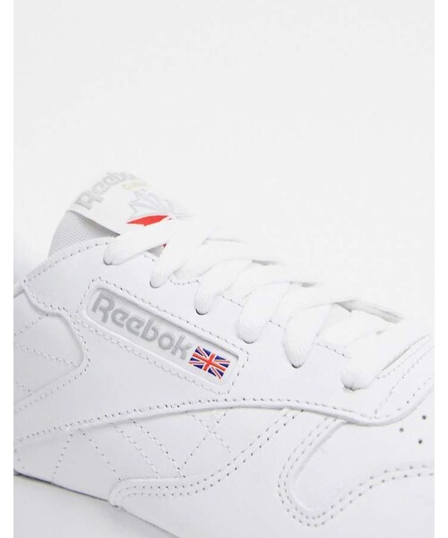 Reebok（リーボック）の「Reebok Classic White Leather sneakers with gum sole