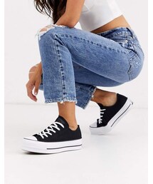 Converse Black Chuck Taylor Platform All Star Renew Recycled Sneakers