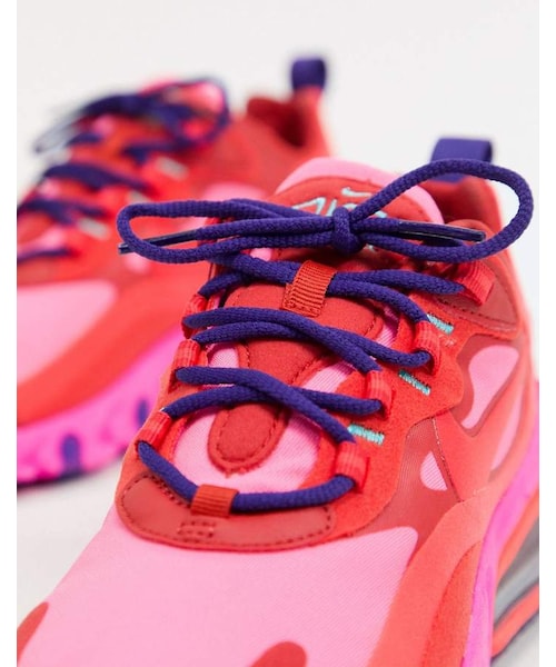 NIKE（ナイキ）の「Nike red and pink Air Max 270 React