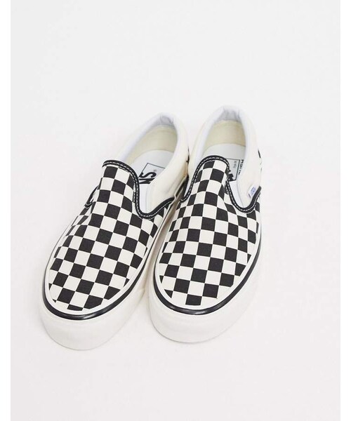 VANS（バンズ）の「Vans Anaheim Classic Slip-On 98 DX sneakers in checkerboard（スニーカー・レディース・Black・5.5/6/6.5/7/7.5/8/8.5/9/9.5/10）」の2枚目の写真