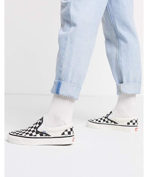 VANS（バンズ）の「Vans Anaheim Classic Slip-On 98 DX sneakers in checkerboard（スニーカー・レディース・Black・5.5/6/6.5/7/7.5/8/8.5/9/9.5/10）」の3枚目の写真