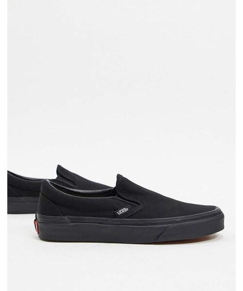 VANS（バンズ）の「Vans Classic Slip-On sneakers in black/black（スニーカー・レディース・Black・5.5/6/6.5/7/7.5/8/8.5/9/9.5/10/10.5/11）」の2枚目の写真