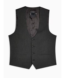 Topman Mens Grey Charcoal Gray Skinny Fit Suit Vest