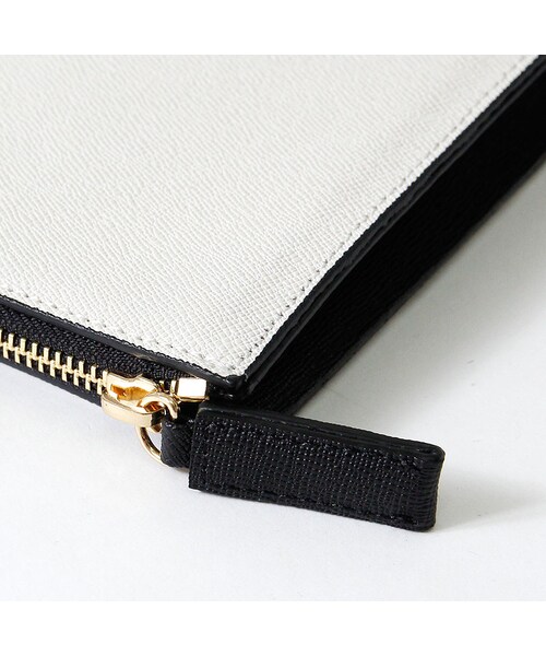 ROEN（ロエン）の「Forest バイカラークラッチバッグ(ホワイト