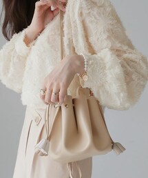 DHOLIC | ポーチ付タッセルドロストバッグ(ショルダーバッグ)