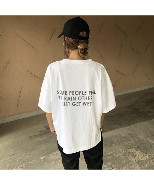 copine（コピン）の「4月13日再入荷！大人気シリーズNEWカラー登場！ポケット付きバックロゴtシャツ (3color)【クリックポスト対象商品】（Tシャツ/カットソー・レディース・その他）」の7枚目の写真