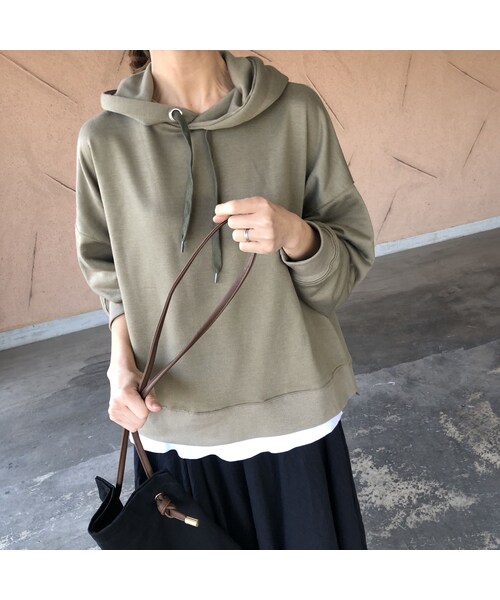 copine(コピン)の「ボックスシルエット!裾スリットパーカー(3color)【クリックポスト対象商品】(パーカー・レディース・その他)」の10枚目の写真