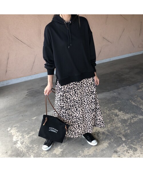 copine(コピン)の「ボックスシルエット!裾スリットパーカー(3color)【クリックポスト対象商品】(パーカー・レディース・その他)」の6枚目の写真