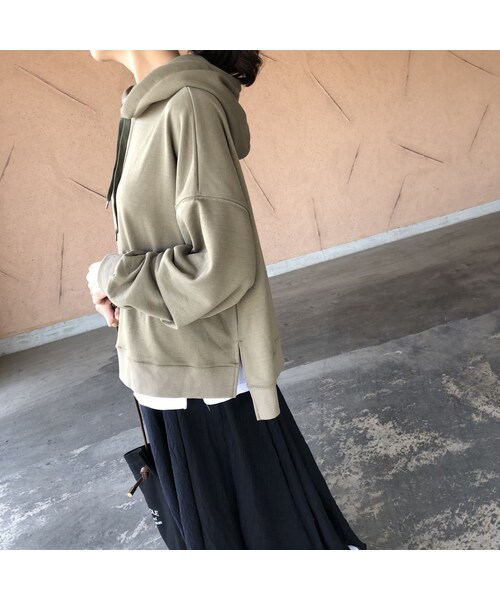 copine(コピン)の「ボックスシルエット!裾スリットパーカー(3color)【クリックポスト対象商品】(パーカー・レディース・その他)」の11枚目の写真