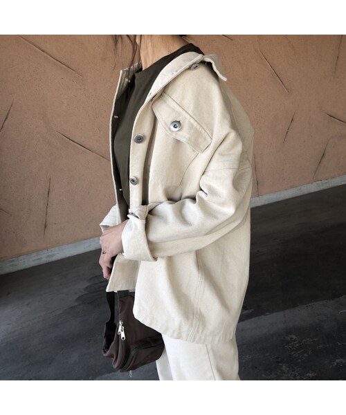 copine（コピン）の「ゆるっと大人カジュアルスタイル！デニムCPOジャケット(2color)（デニムジャケット・レディース・その他）」の11枚目の写真