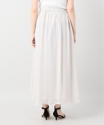 タグ付未使用品 plage Crepe ギャザーストレートスカート グレー Plage - タグ付未使用品 plage Crepe ギャザーストレート