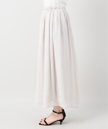 タグ付未使用品 plage Crepe ギャザーストレートスカート グレー Plage - タグ付未使用品 plage Crepe ギャザーストレート