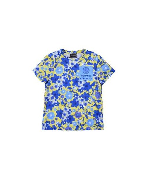 VERSACE(ヴェルサーチ)の「Versace Young VERSACE YOUNG T-shirt(Tシャツ/カットソー・キッズ・Blue・4/5/6/7/8)」の1枚目の写真