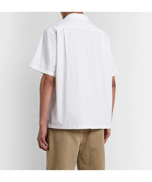 nanamica（ナナミカ）の「Nanamica Wind Camp-Collar Cotton-Blend Shirt（シャツ/ブラウス・メンズ・White・S/M/L/XL）」の4枚目の写真