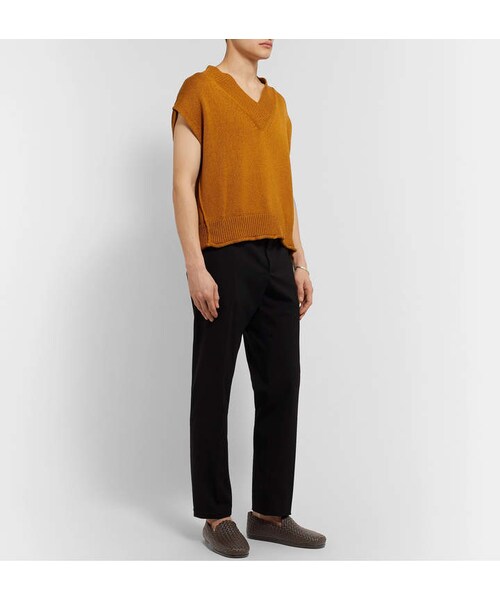 BOTTEGA VENETA（ボッテガヴェネタ）の「Bottega Veneta Intrecciato Leather Loafers（その他シューズ・メンズ・Brown・Eu 41/Eu 42/Eu 43/Eu 44/Eu 45/Eu 46）」の2枚目の写真