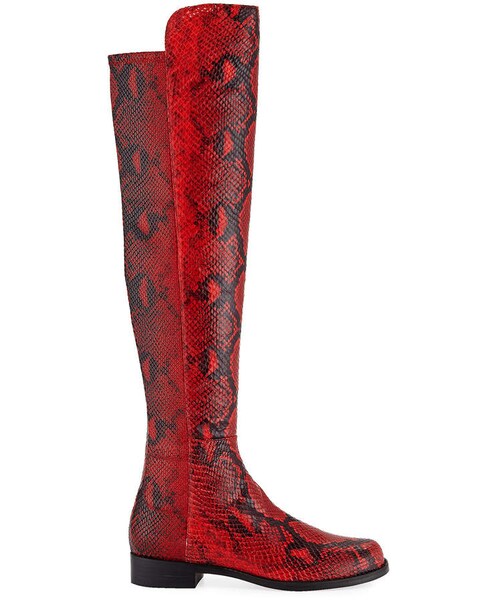 STUART WEITZMAN（スチュアートワイツマン）の「Stuart Weitzman 5050 Python-Printed Leather Boots（ブーツ・レディース・PYTHON・6.5b / 36.5eu）」の2枚目の写真