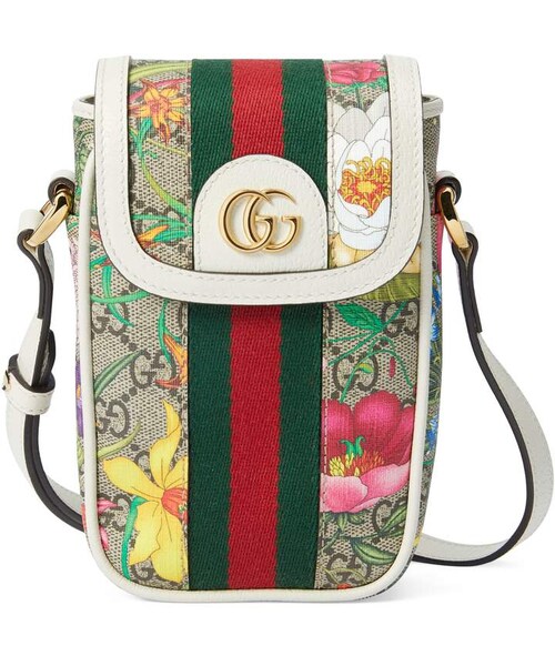 GUCCI（グッチ）の「Gucci Ophidia Flora GG Supreme Canvas Shoulder Bag（ショルダーバッグ
