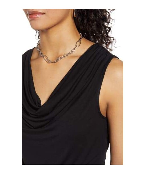 Halogen（-）の「Halogen® Cowl Neck Shell（Tシャツ/カットソー）」 - WEAR