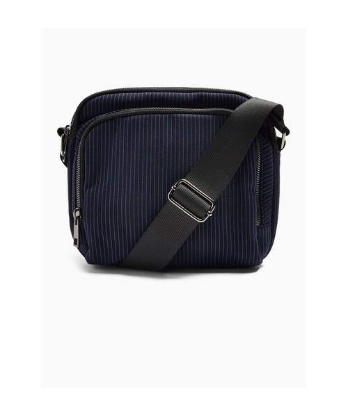 Topman（トップマン）の「Topman Mens Navy Pinstripe Pouch Cross Body Bag（バッグ）」 WEAR