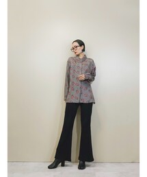 USED | Reine seide roll collar shirt-939-3(シャツ/ブラウス)