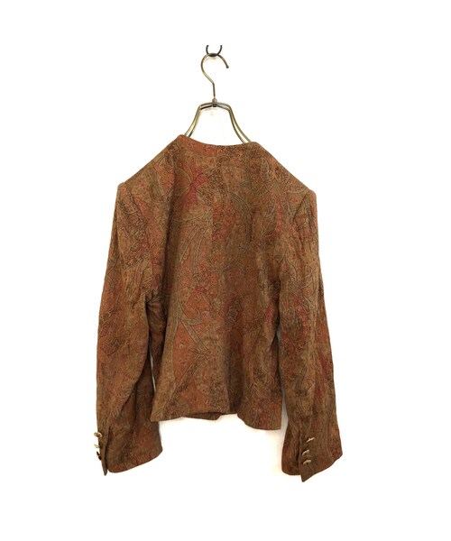 USED（ユーズド）の「viean moins  vintage  flower jacket-941-3（ノーカラージャケット・レディース・その他）」の6枚目の写真