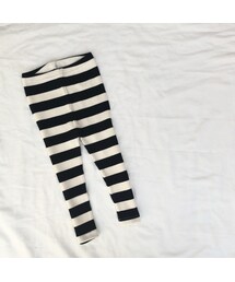 cache cache | ボーダーリブレギンス（ブラック）(レギンス/スパッツ)