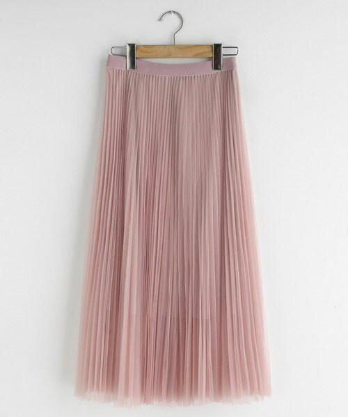 DHOLIC(ディーホリック)の「チュールプリーツスカート(スカート・レディース・ベージュ/ホワイト/ブラック・FREE)」の2枚目の写真