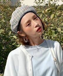 DHOLIC | チェックベレー帽(ハンチング/ベレー帽)