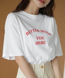 DHOLIC | 半袖レタリングTシャツ(Tシャツ/カットソー)