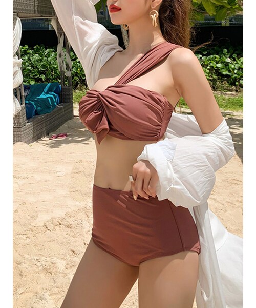 CICIBELLA（シーシーベラ）の「ビキニ2点セット2055（水着・レディース・ブラック/ブラウン/ホワイト/ピンク・M/L/XL）」の14枚目の写真