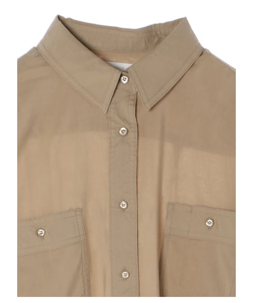 AMERICAN HOLIC（アメリカンホリック）の「Wポケットドレープシャツチュニック（ワンピース/ドレス・オフホワイト/ベージュ/ネイビー・M/L）」の12枚目の写真