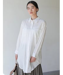 AMERICAN HOLIC | Wポケットドレープシャツチュニック(ワンピース/ドレス)