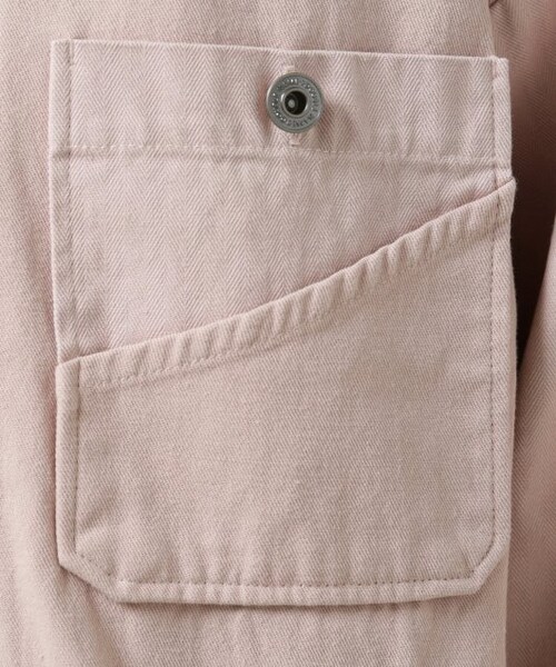 DOUBLE NAME(ダブルネーム)の「微配色異素材ブルゾン(ジャケット/アウター・レディース・ピンク/ベージュ/生成・FREE)」の13枚目の写真