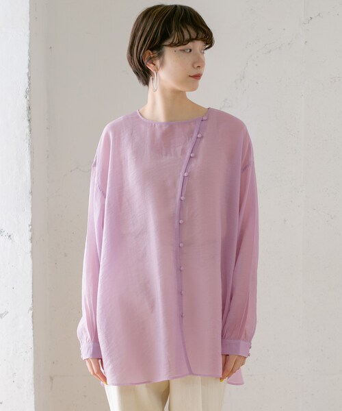 ENFOLD アシンメトリーカラーシャツ ピンク 36 ENFOLD アシンメトリーカラーシャツ ピンク 36 - メルカリ
