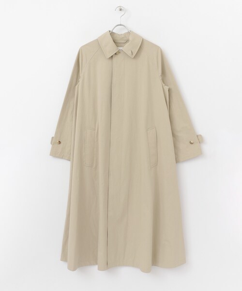 LE GLAZIK コットンツイルフレアバルマカンコート　36　ステンカラー LE GLAZIK（ルグラジック）の「Le GLAZIK コットンツイルフレアバルマ
