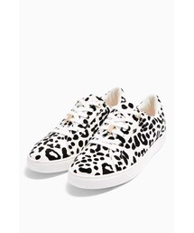 TOPSHOP | Topshop CABO Black and White Leopard Lace Up Trainers (スニーカー)