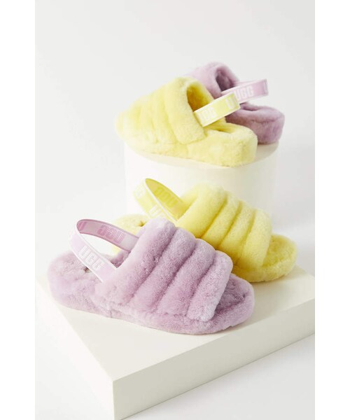 UGG(アグ)の「Ugg UGG Fluff Yeah Slide Sandal(その他シューズ・レディース・Gray/Pink/Purple/Yellow・7/8/9/10)」の3枚目の写真