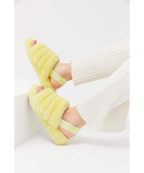 UGG(アグ)の「Ugg UGG Fluff Yeah Slide Sandal(その他シューズ・レディース・Gray/Pink/Purple/Yellow・7/8/9/10)」の6枚目の写真