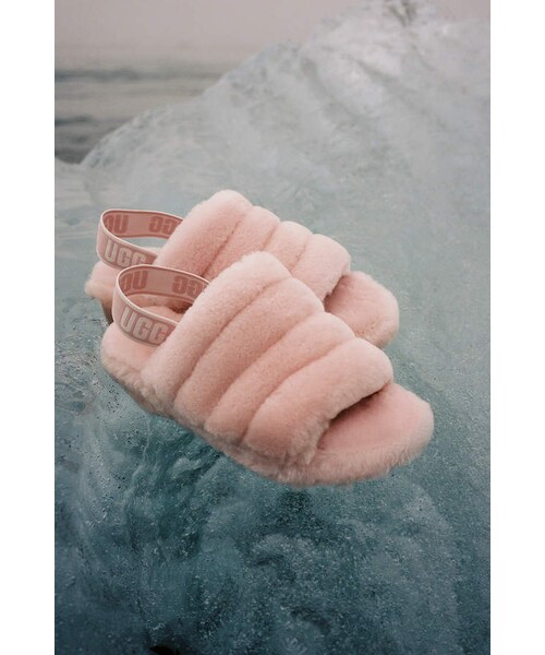 UGG(アグ)の「Ugg UGG Fluff Yeah Slide Sandal(その他シューズ・レディース・Gray/Pink/Purple/Yellow・7/8/9/10)」の7枚目の写真