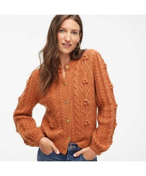 J.Crew（ジェイクルー）の「DEMYLEEA X J.Crew cableknit cardigan with gold buttons（カーディガン/ボレロ）」 WEAR