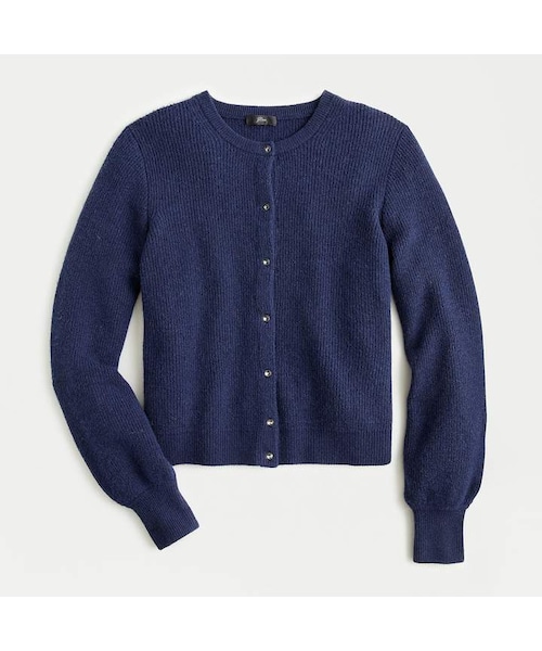 J.CREW（ジェイクルー）の「J.Crew Ribbed cardigan with jeweled buttons in