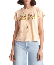 MOTHER The Itty Bitty Sinful Cotton & Linen Graphic Tee