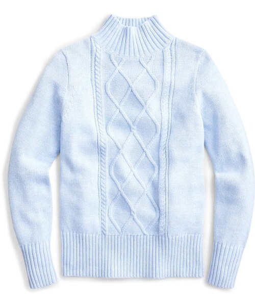 J.CREW（ジェイクルー）の「J.Crew Mock Neck Center Cable Knit Sweater（ニット/セーター