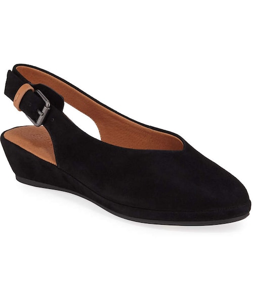 Gentle Souls（-）の「Gentle Souls Noemi Suede Demi-Wedge Slingback