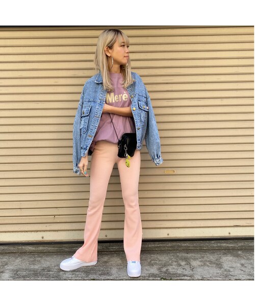 no brand(ノーブランド)の「BIGカサカサT「Mere」(Tシャツ/カットソー・レディース・その他)」の4枚目の写真