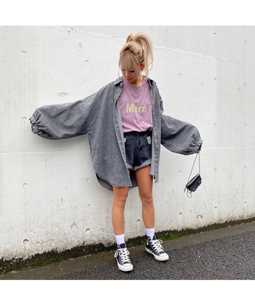 no brand(ノーブランド)の「BIGカサカサT「Mere」(Tシャツ/カットソー・レディース・その他)」の10枚目の写真